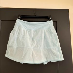Lululemon Pace Rival Mid Rise Skirt * Long in Powder Blue size 2